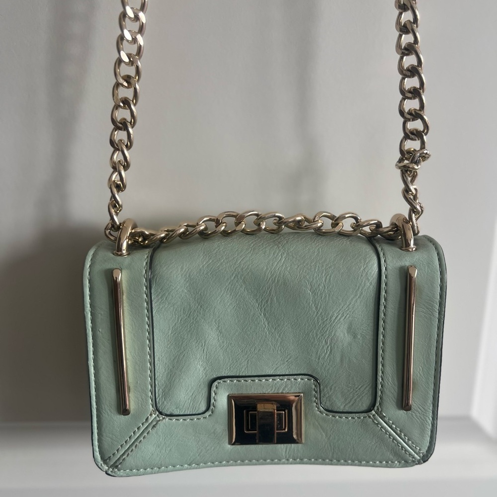 Mint Green Chain Shoulder Bag